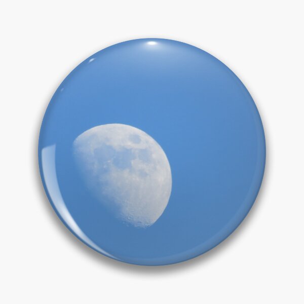 Item preview, Blue Sky With A Waxing Gibbous Moon designed and sold by AGMomsArt.
