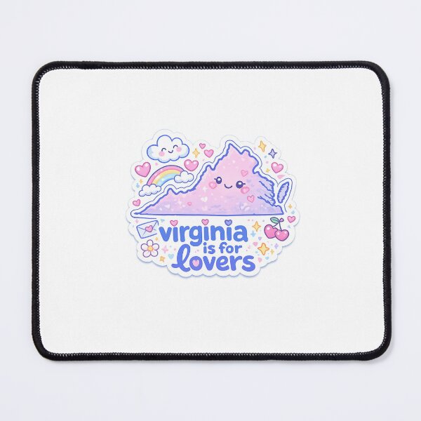 Item preview, Virginia Is for Lovers Cute Kawaii State Map designed and sold by Aryabek.