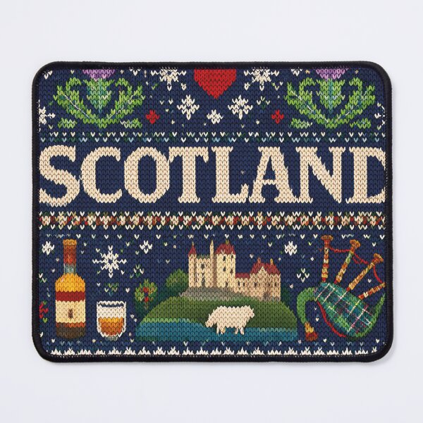 Item preview, Scotland holiday symbols, travel, cozy knitting pattern designed and sold by Mauswohn.
