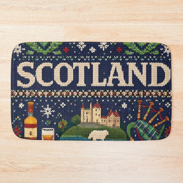 Item preview, Scotland holiday symbols, travel, cozy knitting pattern designed and sold by Mauswohn.