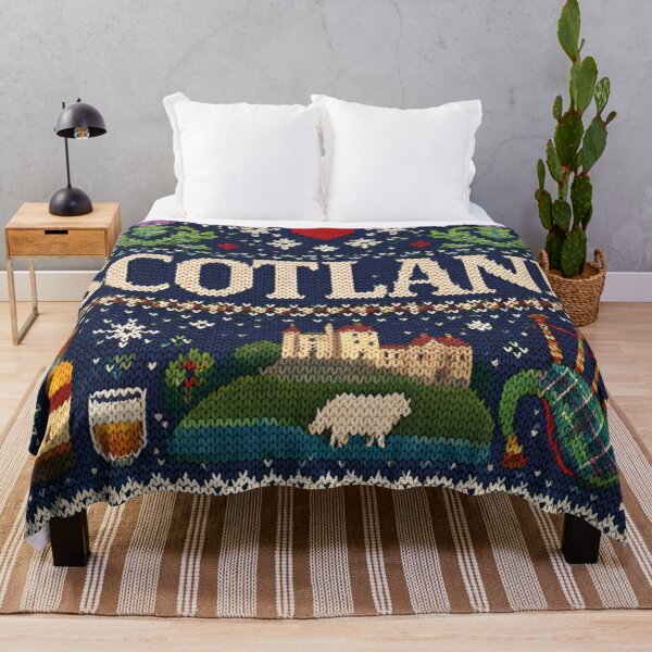 Item preview, Scotland holiday symbols, travel, cozy knitting pattern designed and sold by Mauswohn.