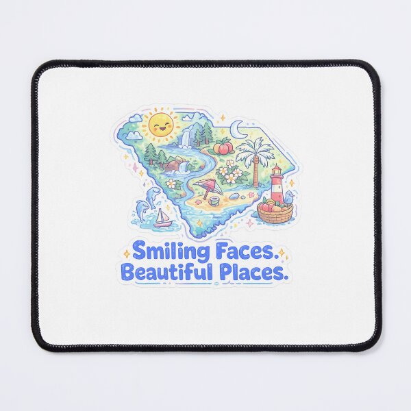 Item preview, Smiling Faces Beautiful Places North Carolina Scenic Map designed and sold by Aryabek.