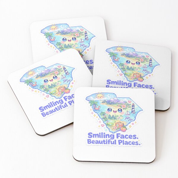Item preview, Smiling Faces Beautiful Places South Carolina Scenic Map designed and sold by Aryabek.