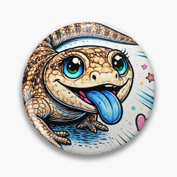 Item preview, Vintage Retro Blue Tongue Lizard designed and sold by Dreamweavemerch.