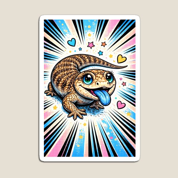 Item preview, Vintage Retro Blue Tongue Lizard designed and sold by Dreamweavemerch.