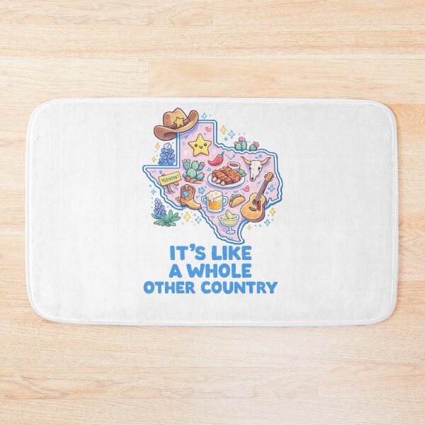 Item preview, It’s Like a Whole Other Country Texas Cute State Map designed and sold by Aryabek.