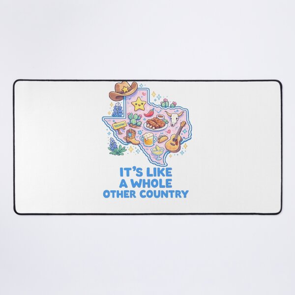 Item preview, It’s Like a Whole Other Country Texas Cute State Map designed and sold by Aryabek.