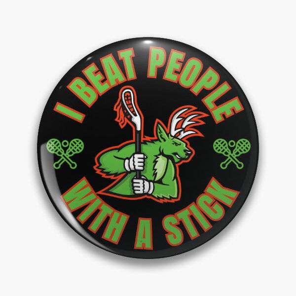 Item preview, I Beat People With A Stick – Funny Sports Humor Tee & Gifts | Lacrosse Pool Billiards Design designed and sold by Teetreasure2.