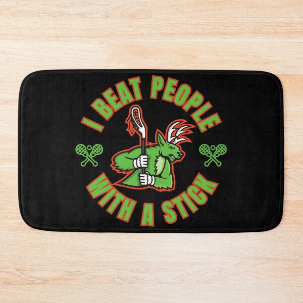 Item preview, I Beat People With A Stick – Funny Sports Humor Tee & Gifts | Lacrosse Pool Billiards Design designed and sold by Teetreasure2.