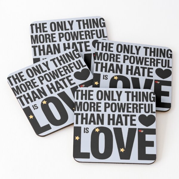 Item preview, The Only Thing More Powerful Than Hate Is Love – Inspirational Quote Design designed and sold by IndianShopper.