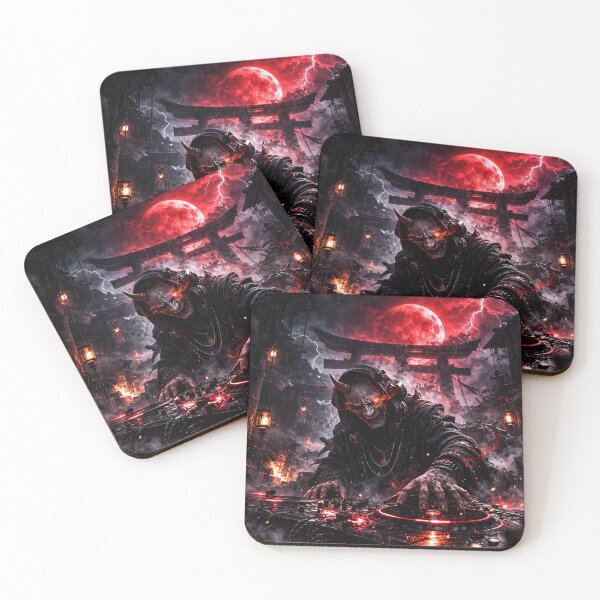 Item preview, Neo Edo Rock – Edo Noir Mad Ritual | Dark Japanese Cyberpunk Art designed and sold by EDO NOIR SOCIETY.