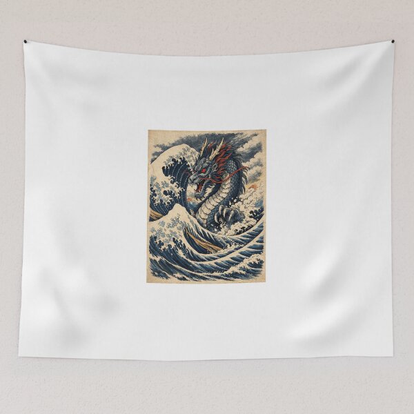 Item preview, Eternal Wave Dragon – Ukiyo-e Japanese Myth Art designed and sold by Good Luck1688.