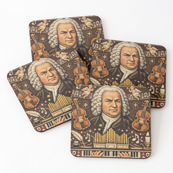 Item preview, Johann Sebastian Bach Classical Portrait Knitting Pattern designed and sold by Mauswohn.