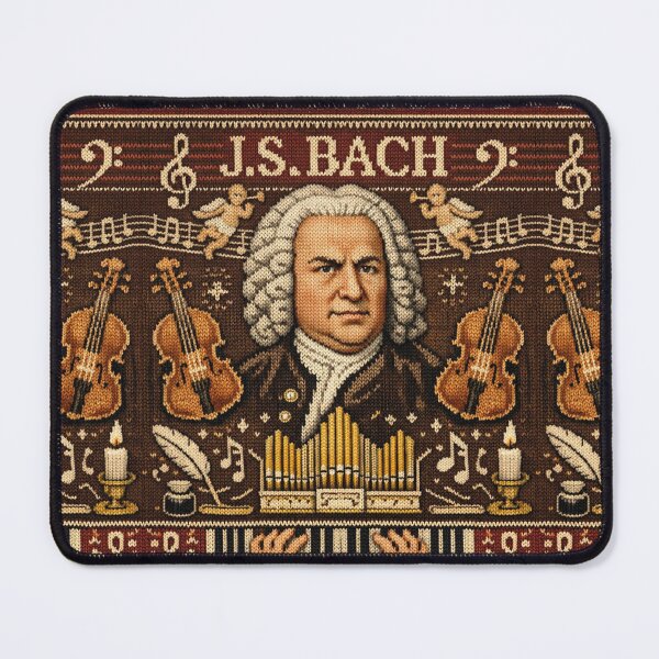 Item preview, Johann Sebastian Bach Classical Portrait Knitting Pattern designed and sold by Mauswohn.