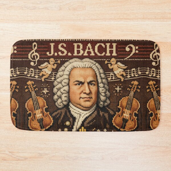 Item preview, Johann Sebastian Bach Classical Portrait Knitting Pattern designed and sold by Mauswohn.