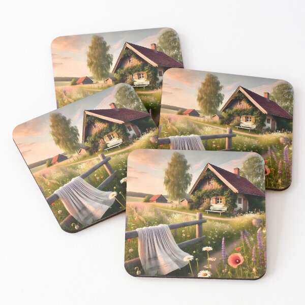 Item preview, Country House with Flower Garden Fence designed and sold by Koalangel.