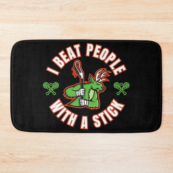 Item preview, I Beat People With A Stick – Funny Sports Humor Tee & Gifts | Lacrosse Pool Billiards Design designed and sold by Teetreasure2.