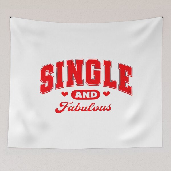 Item preview, Bold “Single and Fabulous” Empowerment Typography Design for Confident Independent Women designed and sold by Bright Nest Studio.