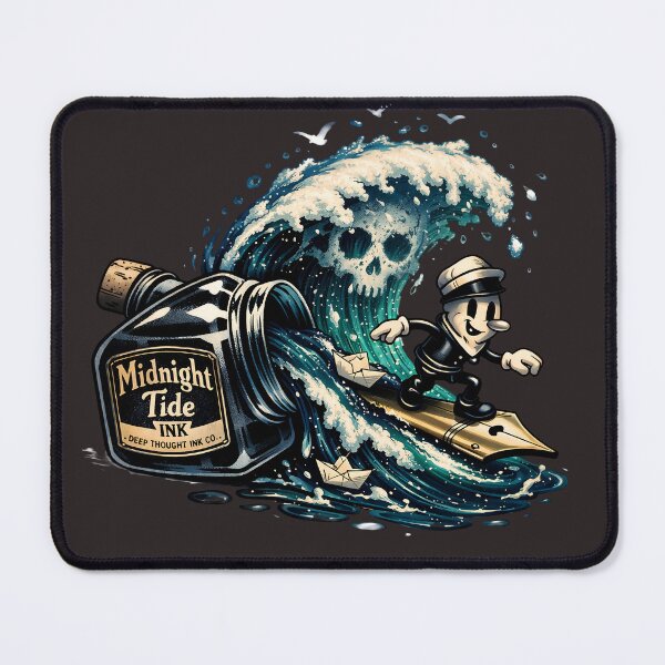 Item preview, Vintage Inkwell Surrealist Illustration designed and sold by LineLoo.