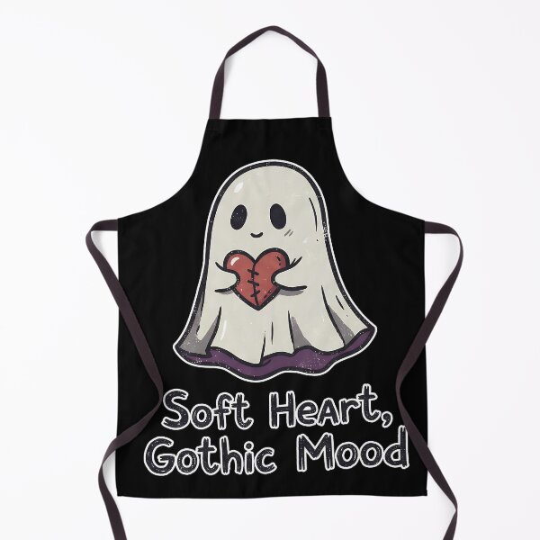 Item preview, Cute Ghost Holding Broken Heart – Soft Gothic Kawaii Aesthetic Spooky Mood Art designed and sold by cr6zym1nd.
