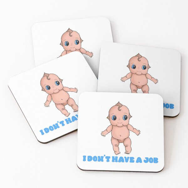 Item preview, kewpie doll "i don't have a job" cute baby designed and sold by thecamillest.