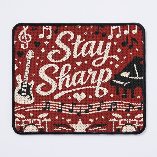 Item preview, Stay Sharp Music Saying Instruments Knitting Pattern Design designed and sold by Mauswohn.