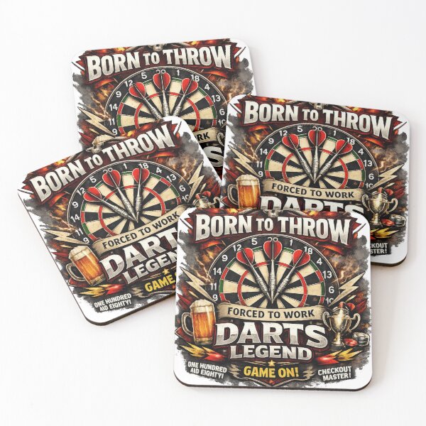 Item preview, Born to Throw – Darts Legend designed and sold by SixtieShirts.
