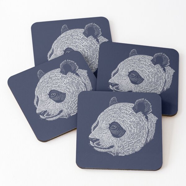 Item preview, Typography Panda Head — Good Music Good Mood Aesthetic Animal Art designed and sold by GloboStyle Design .