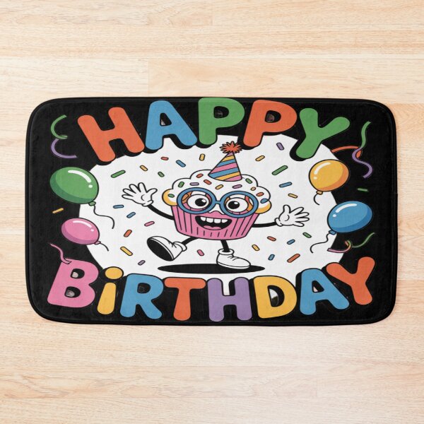 Item preview, Happy Birthday Cupcake Monster – Silly Dancing Party Design designed and sold by Midnight Veil Designs.