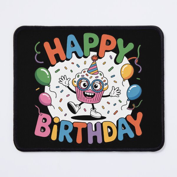 Item preview, Happy Birthday Cupcake Monster – Silly Dancing Party Design designed and sold by Midnight Veil Designs.