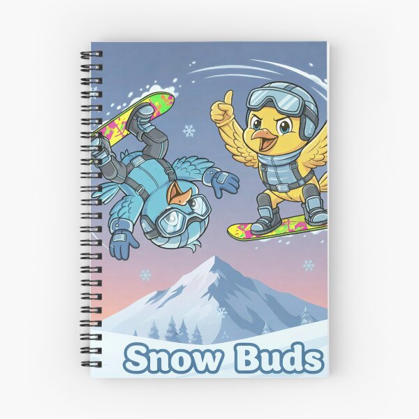 Item preview, Snow Buds Sticker — Cute Snowboarding Birds | Funny Winter Sport Gift for Skiers & Snowboarders designed and sold by SammyMorry.