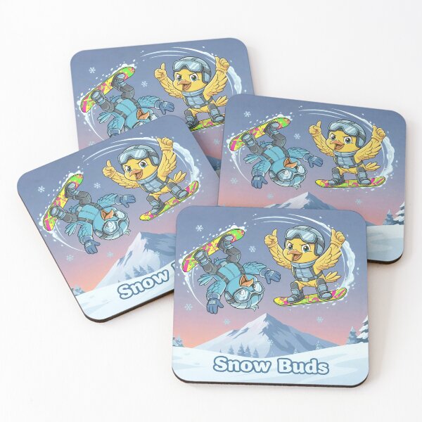 Item preview, Snow Buds Sticker — Cute Snowboarding Birds | Funny Winter Sport Gift for Skiers & Snowboarders designed and sold by SammyMorry.
