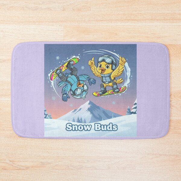 Item preview, Snow Buds Sticker — Cute Snowboarding Birds | Funny Winter Sport Gift for Skiers & Snowboarders designed and sold by SammyMorry.