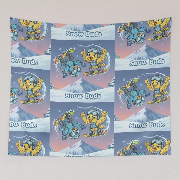 Item preview, Snow Buds Sticker — Cute Snowboarding Birds | Funny Winter Sport Gift for Skiers & Snowboarders designed and sold by SammyMorry.