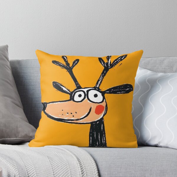 Item preview, Happy smiling deer with big eyes and red cheek designed and sold by 516 Studio.