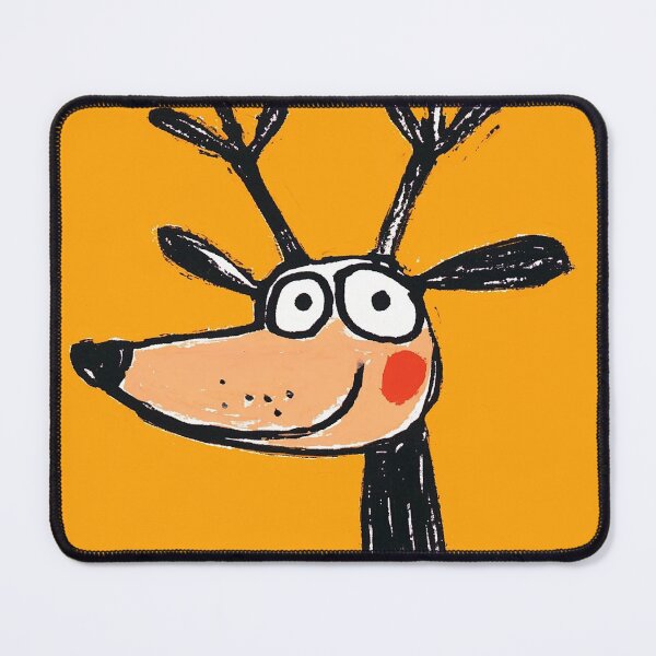 Item preview, Happy smiling deer with big eyes and red cheek designed and sold by 516 Studio.