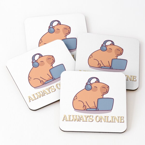 Item preview, Always Online Capybara  designed and sold by R-A Designs.
