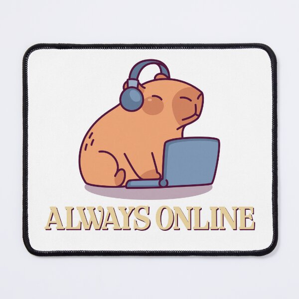 Item preview, Always Online Capybara  designed and sold by R-A Designs.