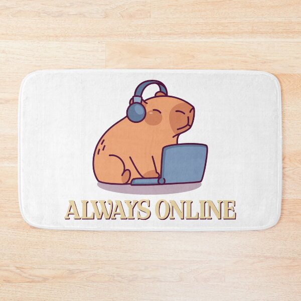 Item preview, Always Online Capybara  designed and sold by R-A Designs.