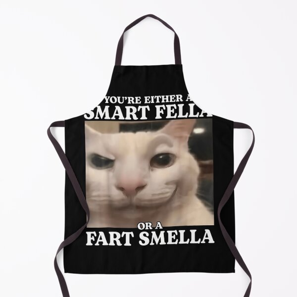 Item preview, You're Either a Smart Fella or a Fart Smella Funny Cat Meme T-Shirt designed and sold by SAPAIDART.