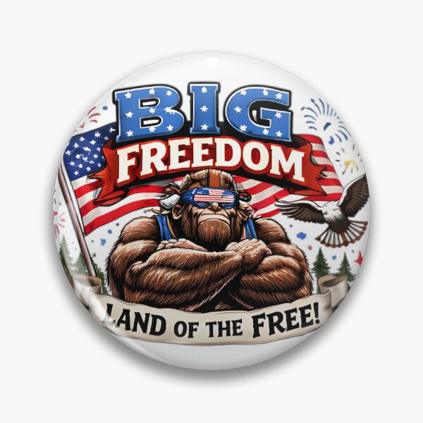 Item preview, Bigfoot American Pride - Big Freedom Land designed and sold by DrukNaStyl.