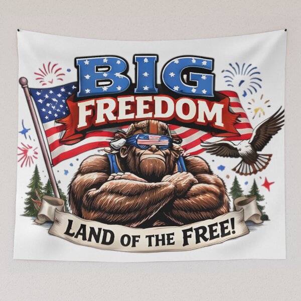 Item preview, Bigfoot American Pride - Big Freedom Land designed and sold by DrukNaStyl.