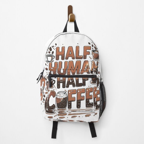 Item preview, Half Human Half Coffee – Funny Caffeine Lover Quote for Coffee Addicts designed and sold by SnarkyTextStudiO.