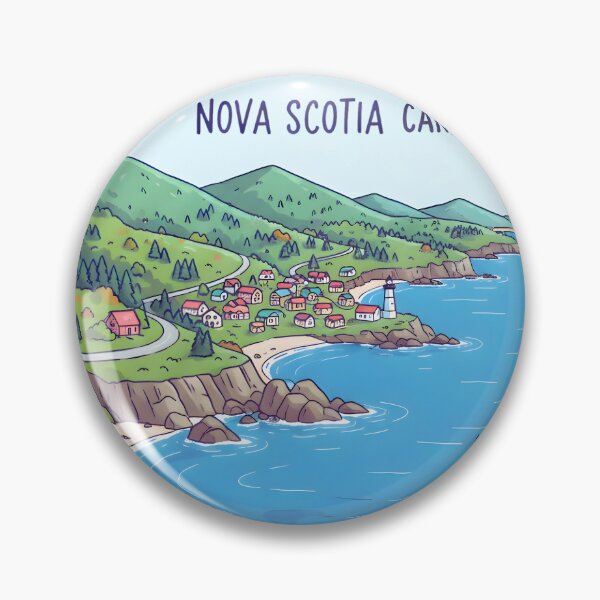 Item preview, Cape Breton Island Nova Scotia Canada Cute Skyline Landscape designed and sold by HowToCanadian.