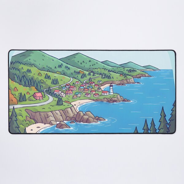 Item preview, Cape Breton Island Nova Scotia Canada Cute Skyline Landscape designed and sold by HowToCanadian.