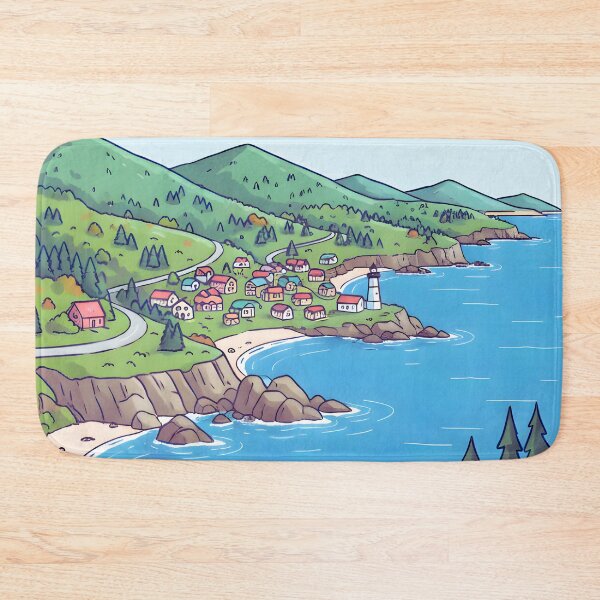 Item preview, Cape Breton Island Nova Scotia Canada Cute Skyline Landscape designed and sold by HowToCanadian.