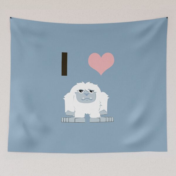 Item preview, I Love Yeti Cute Cartoon Yeti designed and sold by Hedgie Designs.
