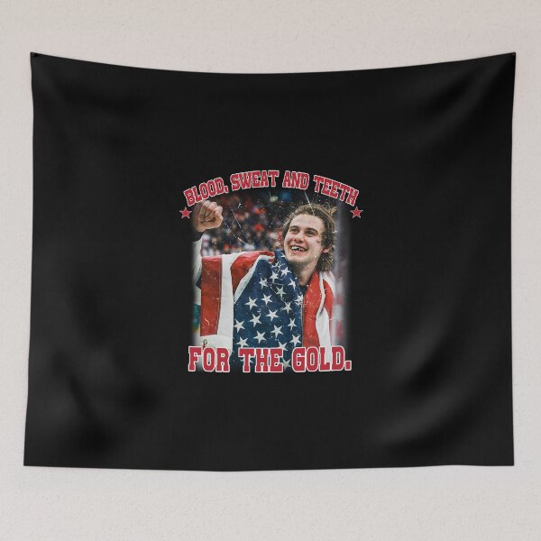 Item preview, Jack Hughes , Blood Sweat and Teeth for the Gold USA Hockey  designed and sold by ClarenceGarza.