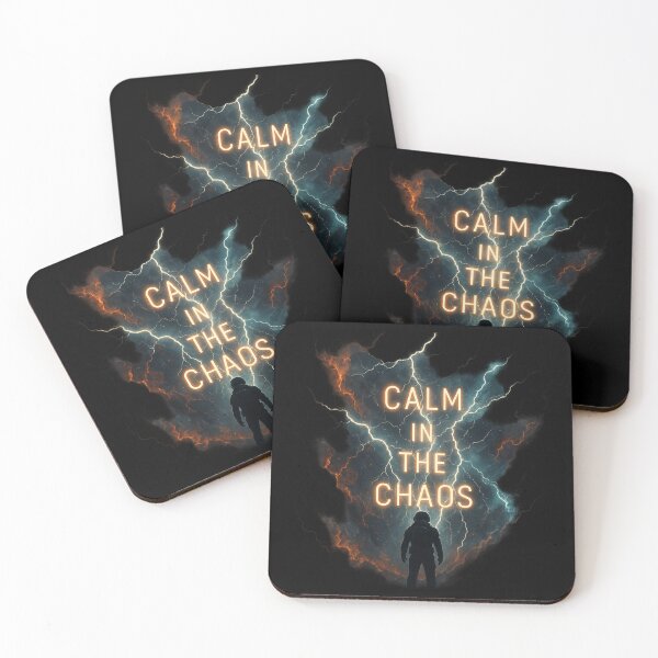 Item preview, Calm In The Chaos - Astronaut in Space Storm Sci-Fi Art designed and sold by MKreative Studio.