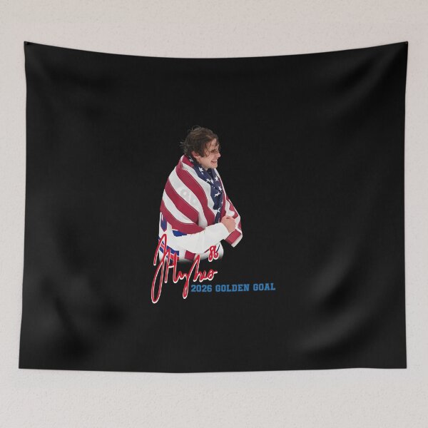 Item preview, Jack Hughes USA Hockey Golden Goal 2026 Hockey designed and sold by ClarenceGarza.